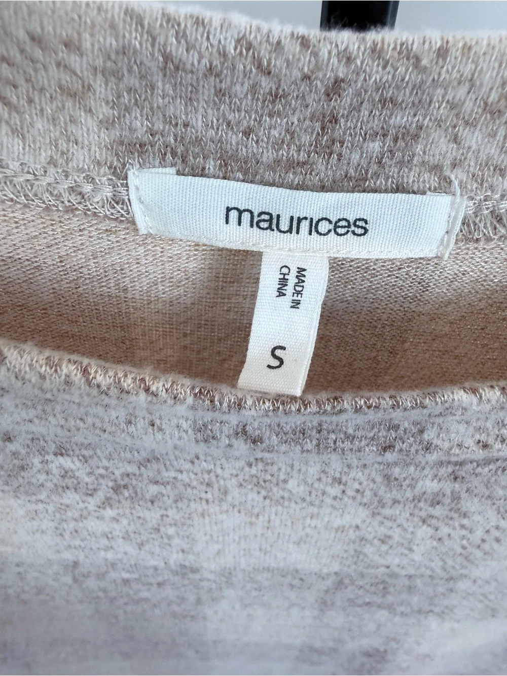 Maurice’s Cream Plaid Button-Trim Women's Sweater
